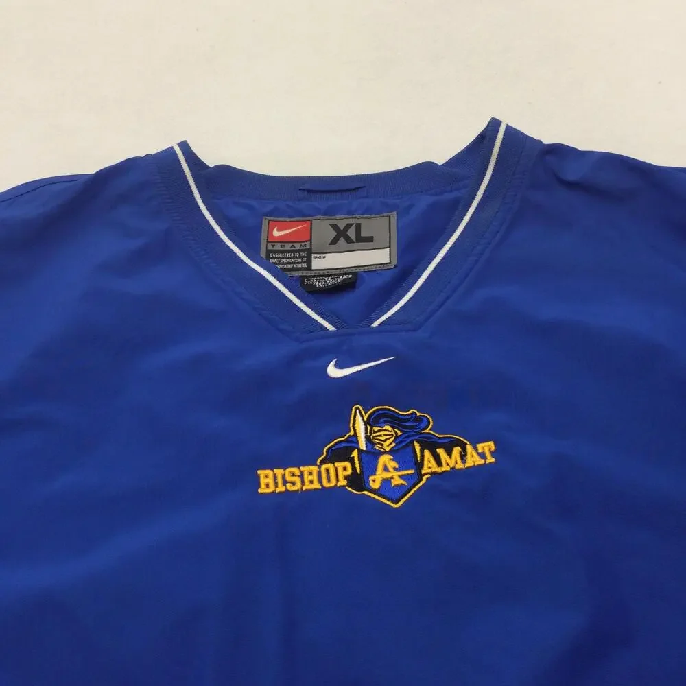 Bishop Amat Jacket Mens XL Blue High School Nike Pullover Windbreaker Lined
